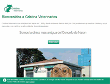 Tablet Screenshot of cristinaveterinarios.com